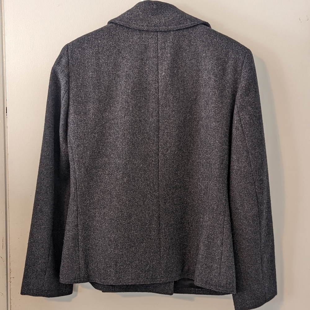 Gray Lauren by Ralph Lauren 100% wool double breasted peacoat size 4 - Picture 2 of 7